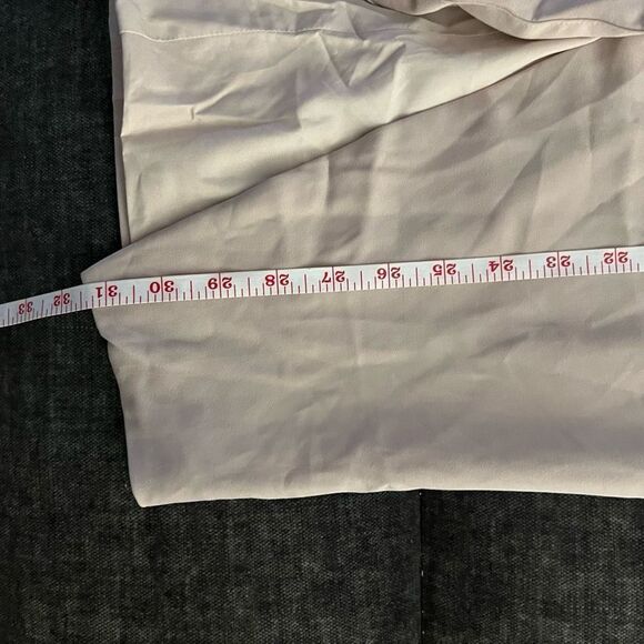 Lavish Alice Lined Asymmetrical Beige Skirt - Picture 11 of 12